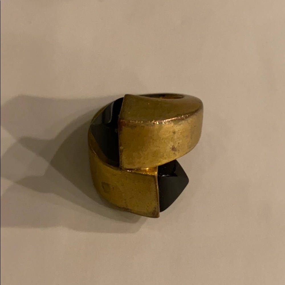 Juicy Couture black and gold ring